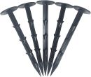 Black Plastic 6 inch anchor stakes