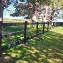 Black 3-Rail Horse Fence