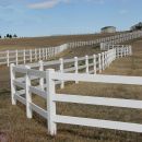 AgTec 3-Rail White PVC Horse and Ranch Fence Kit - 54in Tall (Custom Build) - Vinyl, No-Rot, No-Paint, Stronger Than Wood, Maintenance Free